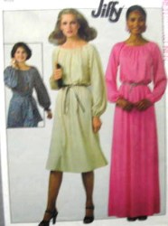 8265  Simplicity  1977 JIFFY PULLOVER DRESS LENGTHS PATTERN  6-8 or 10-12, or 14-16 choice